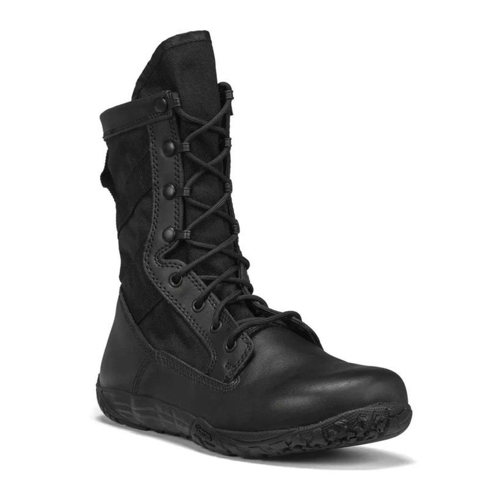 Belleville Mens TR102 Mini-Mil Tactical Boots Sz 8.5R Black 8" Minimalist Combat